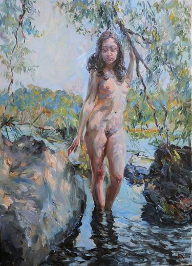 Original Figurative Nude Paintings by Alexander Kurinenko