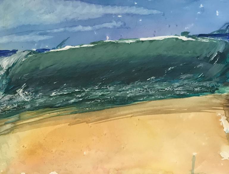 Original Beach Painting by Christopher Vasil