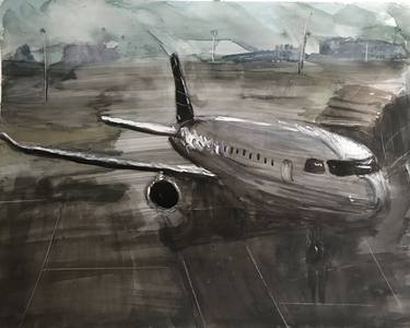 Original Airplane Paintings by Christopher Vasil