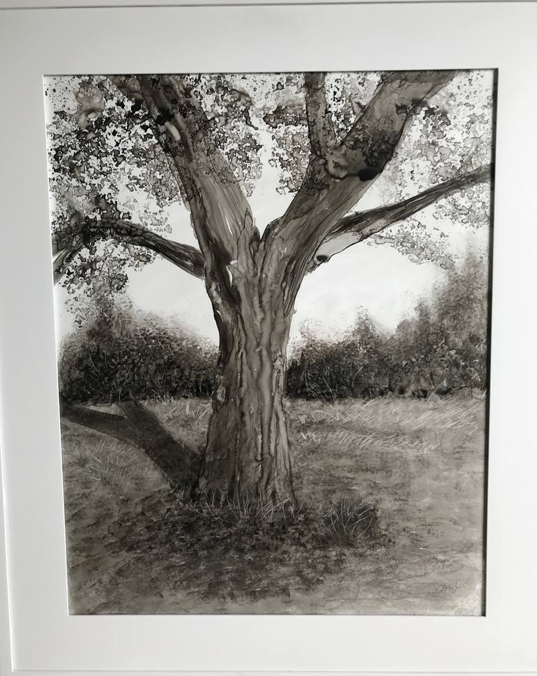 Original Tree Painting by Christopher Vasil