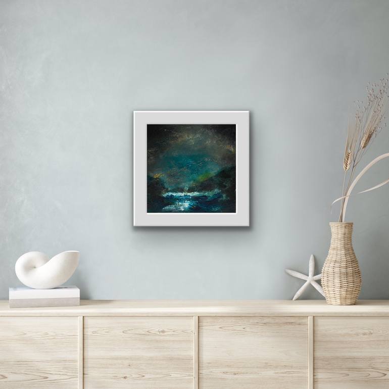 Original Abstract Seascape Painting by Madeleine De Angelis