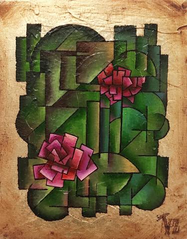 Print of Cubism Botanic Paintings by Vlad Zabavskiy