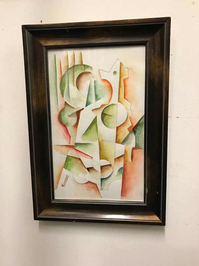 Original Abstract People Painting by Vlad Zabavskiy