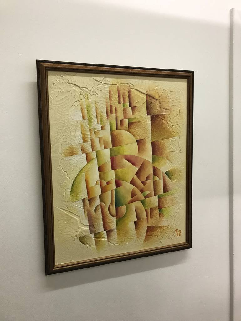 Original Cubism Abstract Painting by Vlad Zabavskiy