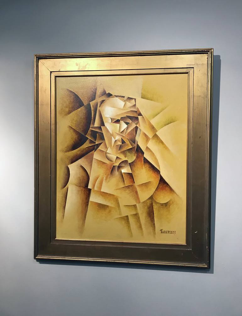 Original Abstract Portrait Painting by Vlad Zabavskiy