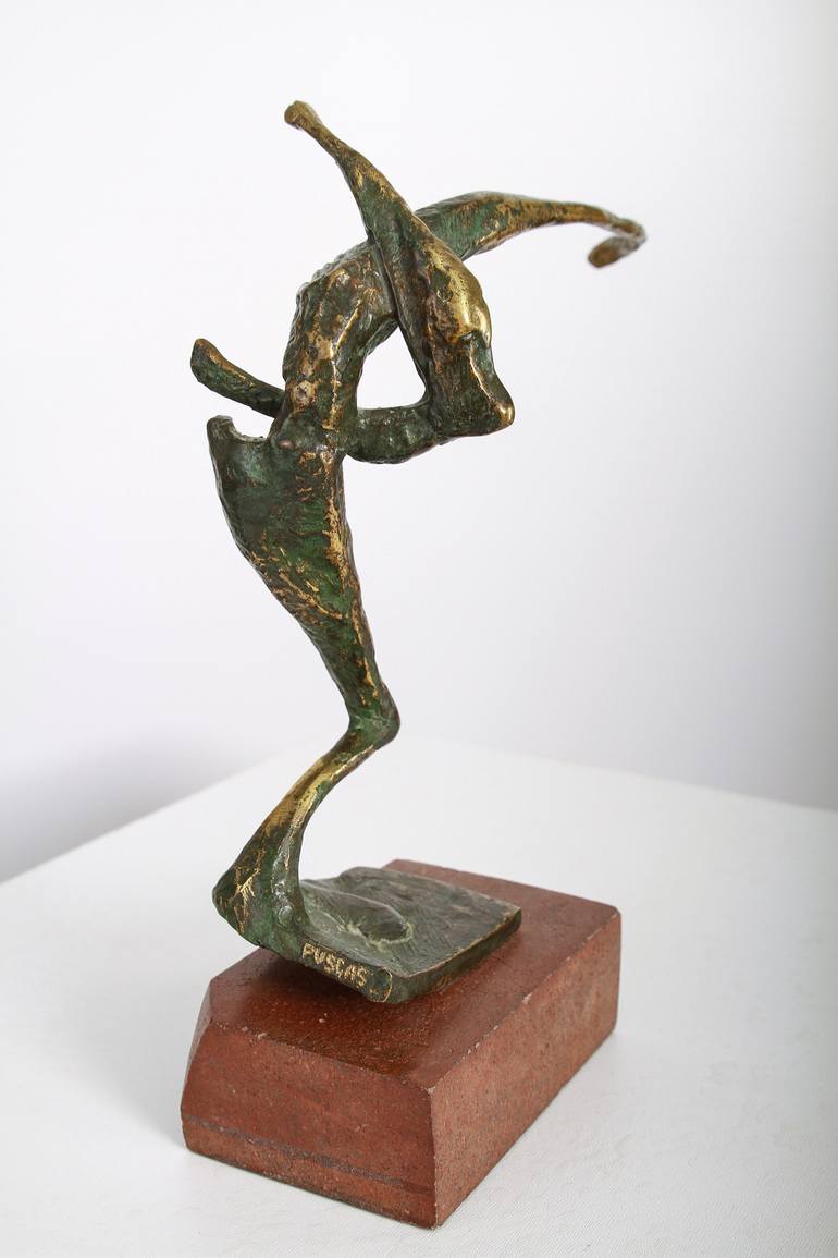 Original Art Deco Abstract Sculpture by Mircea Puscas