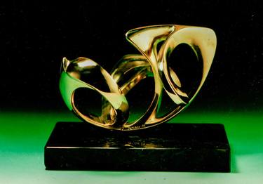 Original Art Deco Abstract Sculpture by Mircea Puscas