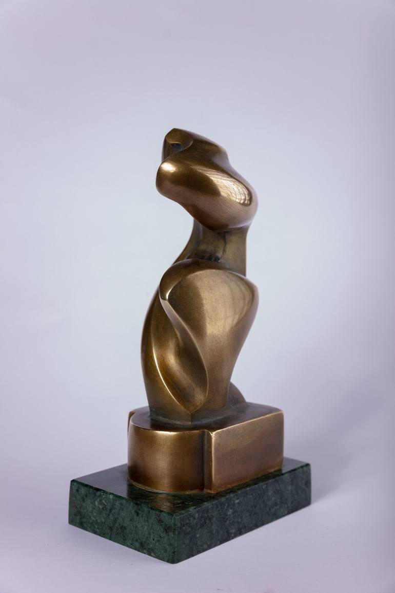 Original Art Deco Abstract Sculpture by Mircea Puscas