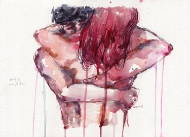 Print of Expressionism Love Paintings by enon de Belen
