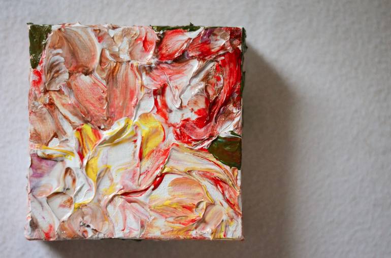 Original Abstract Expressionism Floral Painting by enon de Belen