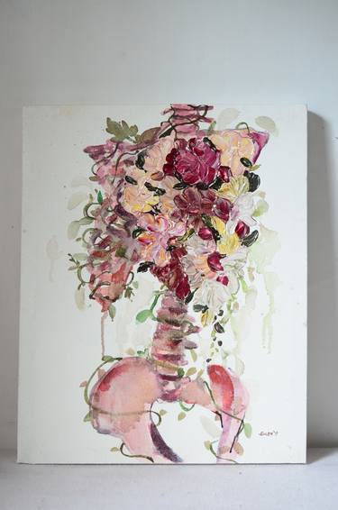 Original Figurative Floral Paintings by enon de Belen