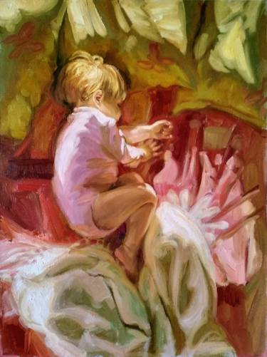 Original Figurative Kids Paintings by Marina Orlova