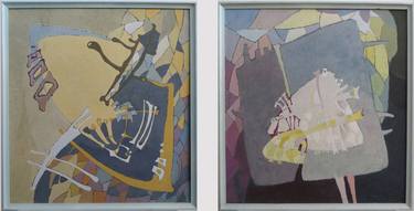 Original Abstract Time Paintings by Mariana Bondarciuc