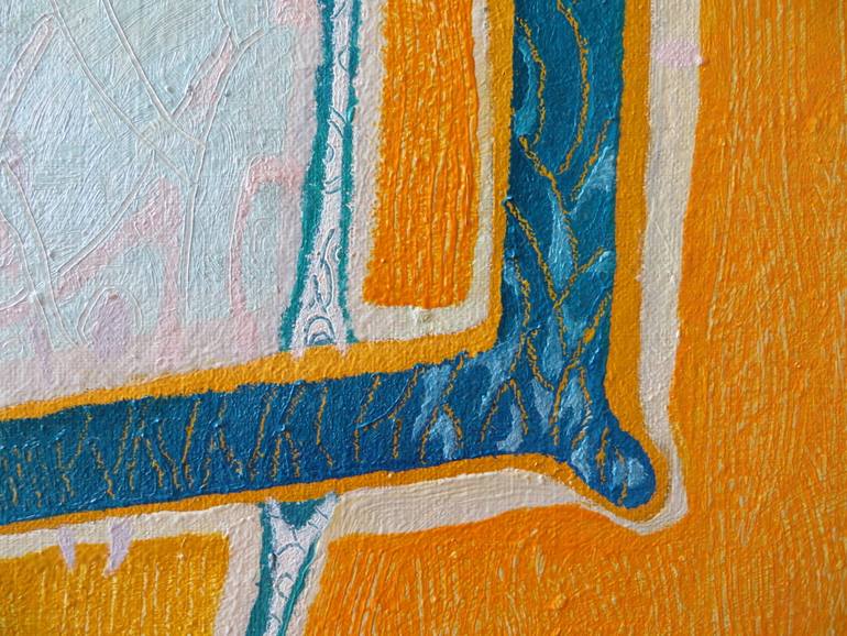 Original Abstract Expressionism Time Painting by Mariana Bondarciuc