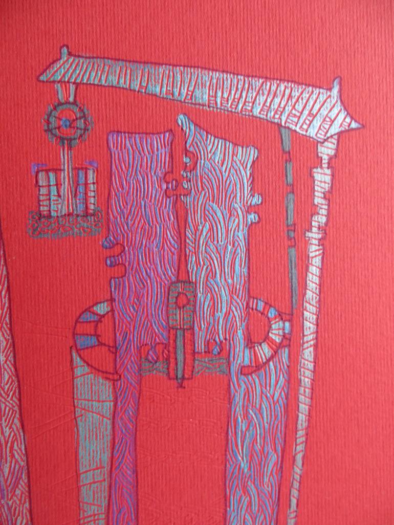 Original Conceptual Calligraphy Drawing by Mariana Bondarciuc