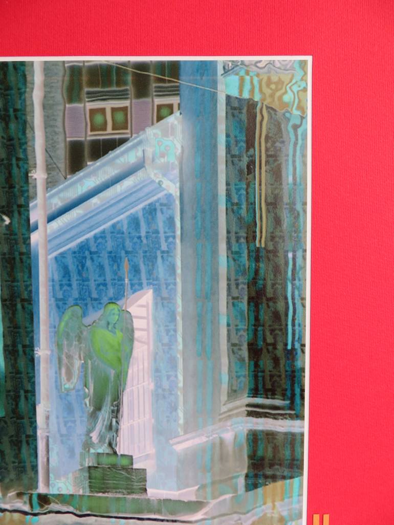 Original Modern Cities Mixed Media by Mariana Bondarciuc