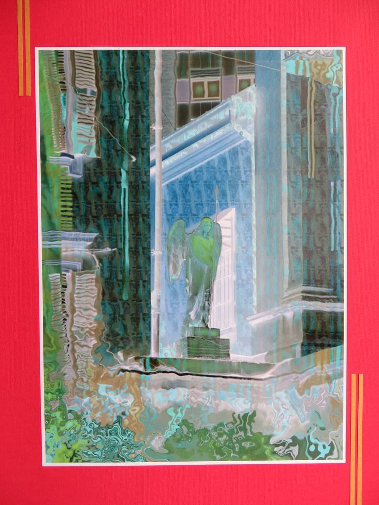 Original Modern Cities Mixed Media by Mariana Bondarciuc
