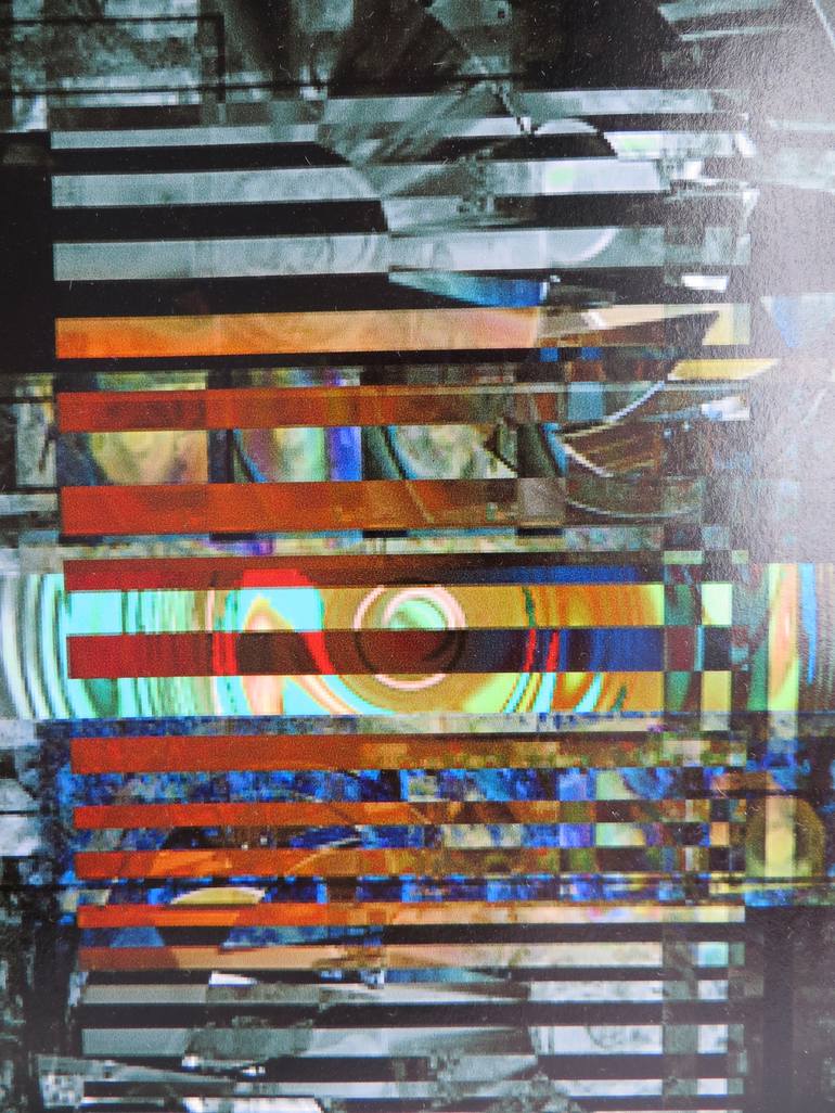 Original Abstract Expressionism Technology Mixed Media by Mariana Bondarciuc