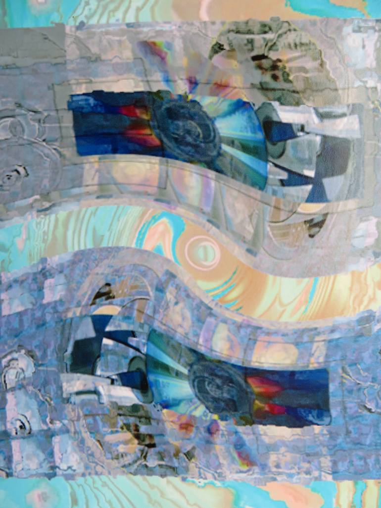 Original Abstract Expressionism Technology Mixed Media by Mariana Bondarciuc