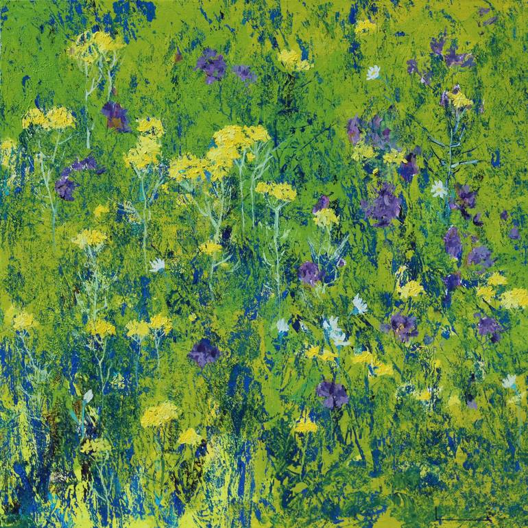 Wildflowers Painting by Ksenia Logvinenko | Saatchi Art