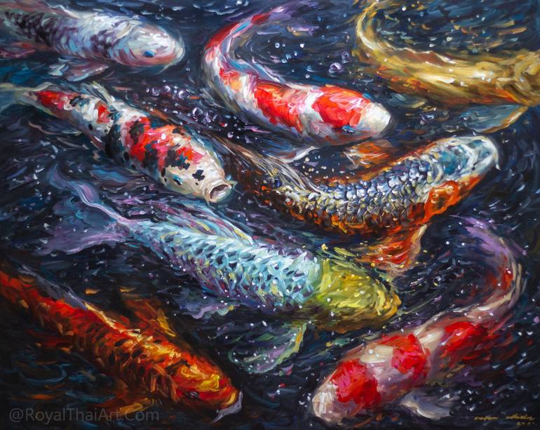 koi fish paintings