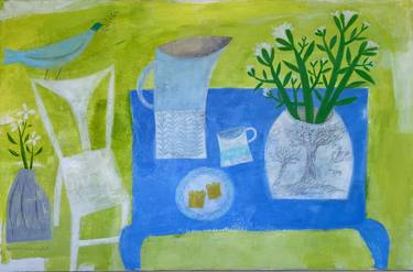 Original Abstract Still Life Paintings by Caroline Hohenrath