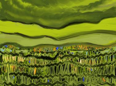 Original Abstract Expressionism Landscape Digital by Catherine Stone