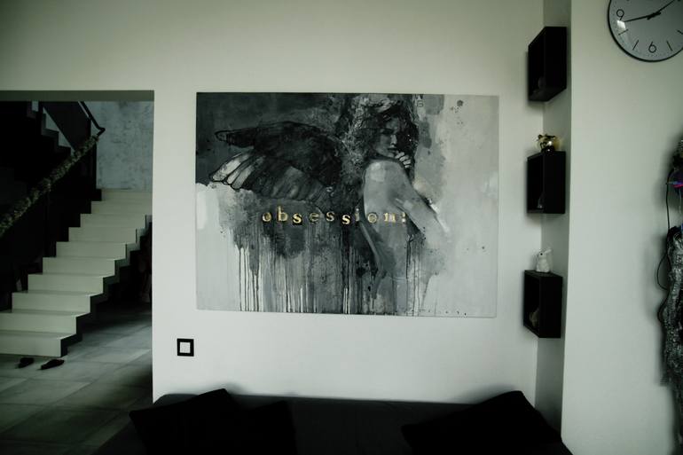 Original Art Deco Fantasy Painting by Viktor Sheleg