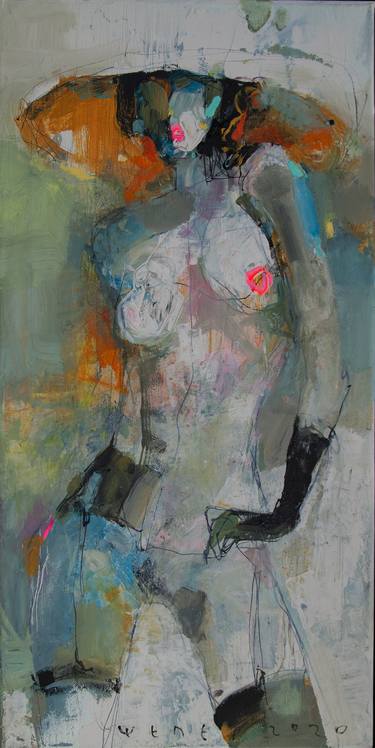 Print of Impressionism Erotic Paintings by Viktor Sheleg