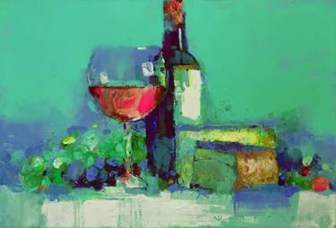 Original Modern Cuisine Paintings by Viktor Sheleg