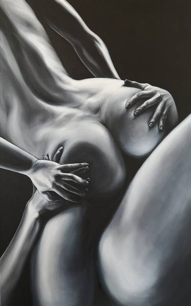 Original Figurative Erotic Paintings by Anna Kozyreva