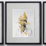 Kutho Portrait Triptych framed option