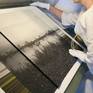 PROCESS : Mounting and pasting the 2 photos before framing