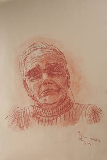 Portrait of Old Woman with Glasses thumb