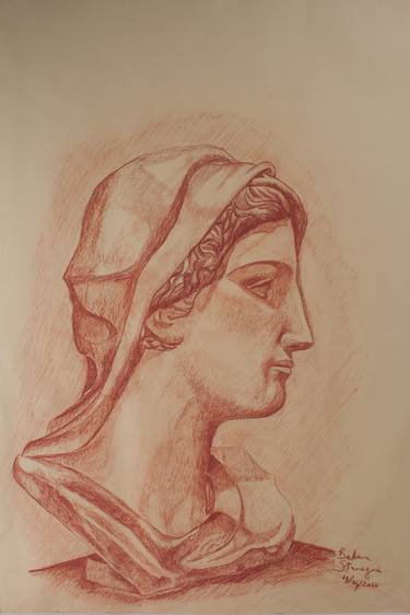 Print of Portrait Drawings by Barbara Stamegna