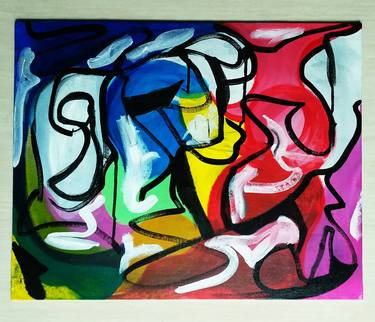 Print of Abstract Expressionism Abstract Paintings by Gayan Fonseka