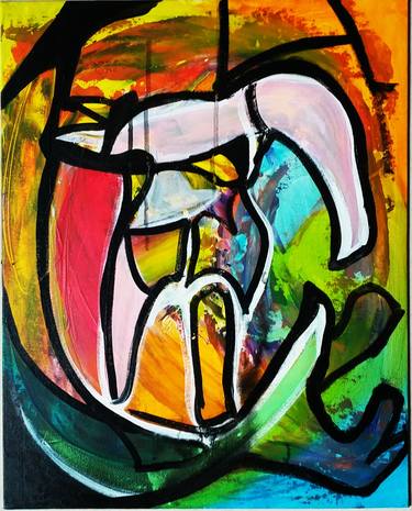 Print of Art Deco Abstract Paintings by Gayan Fonseka