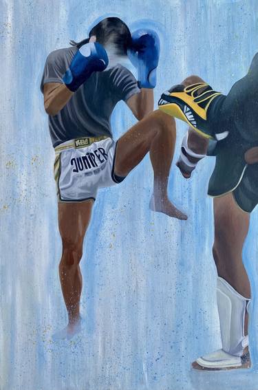 Original Sports Painting by Jasmine Alleger