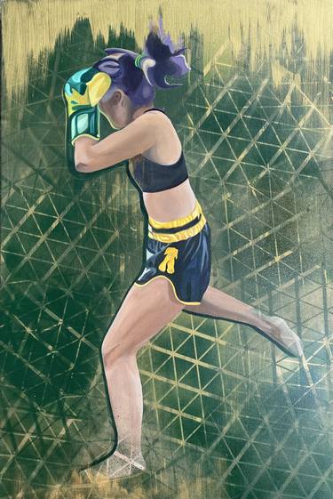 Original Sports Painting by Jasmine Alleger