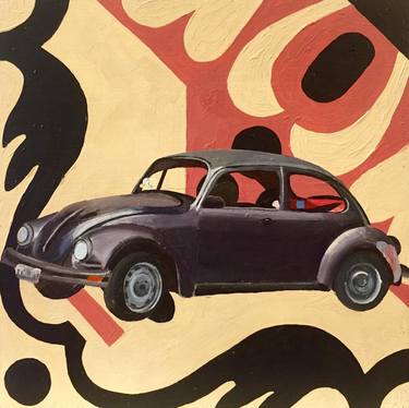 Original Pop Art Car Paintings by Jasmine Alleger