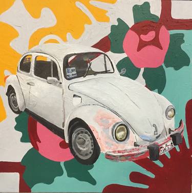 Original Pop Art Car Paintings by Jasmine Alleger