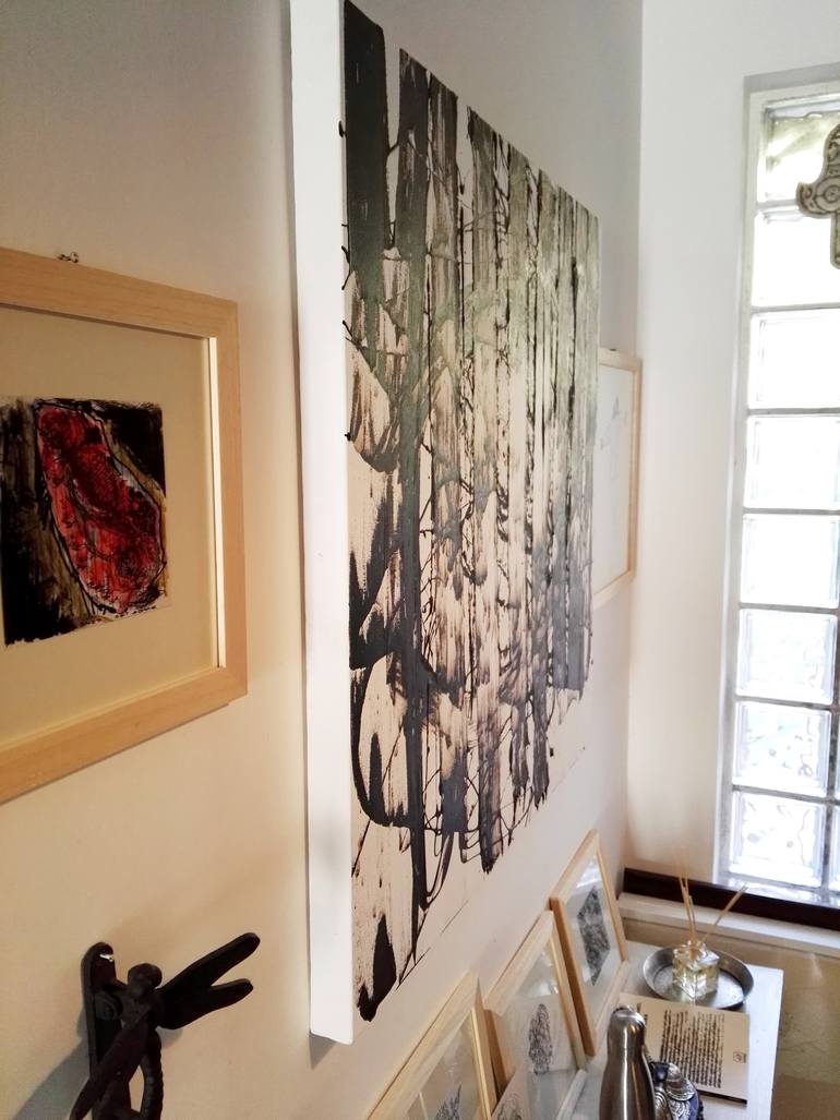 Original Abstract Expressionism Abstract Painting by Michele Omiccioli
