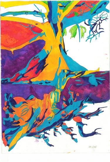 Print of Abstract Tree Paintings by Finer Side of Pop