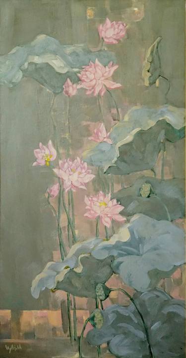Original Floral Paintings by Thi Thai Ha Vu