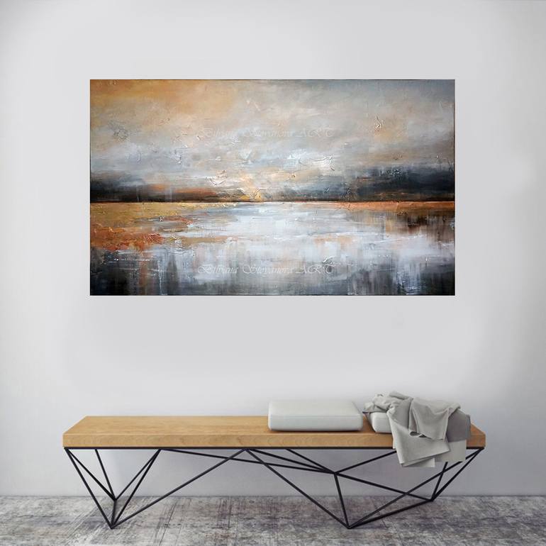 Original Abstract Landscape Painting by Bilyana Stoyanova