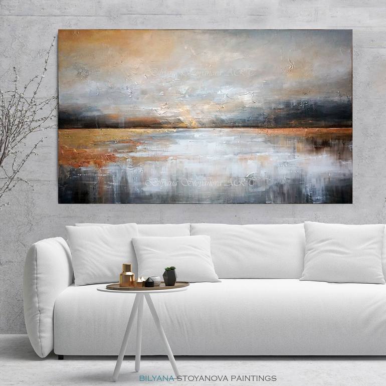 Original Abstract Landscape Painting by Bilyana Stoyanova