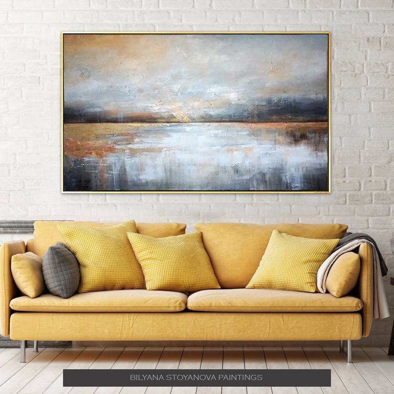 Original Abstract Landscape Painting by Bilyana Stoyanova
