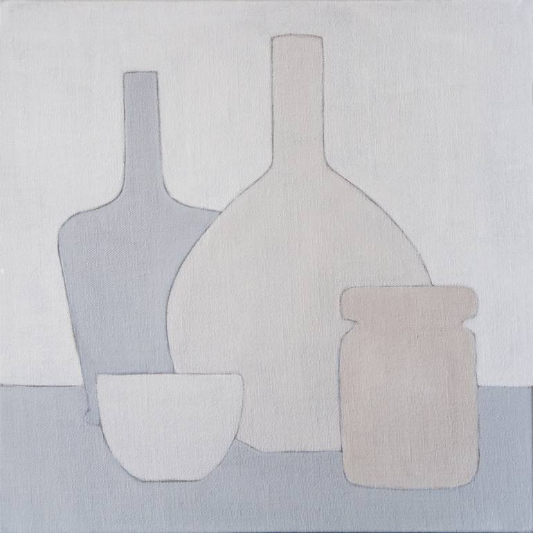 Still Life- Bottles and Jar Painting by Elena R | Saatchi Art