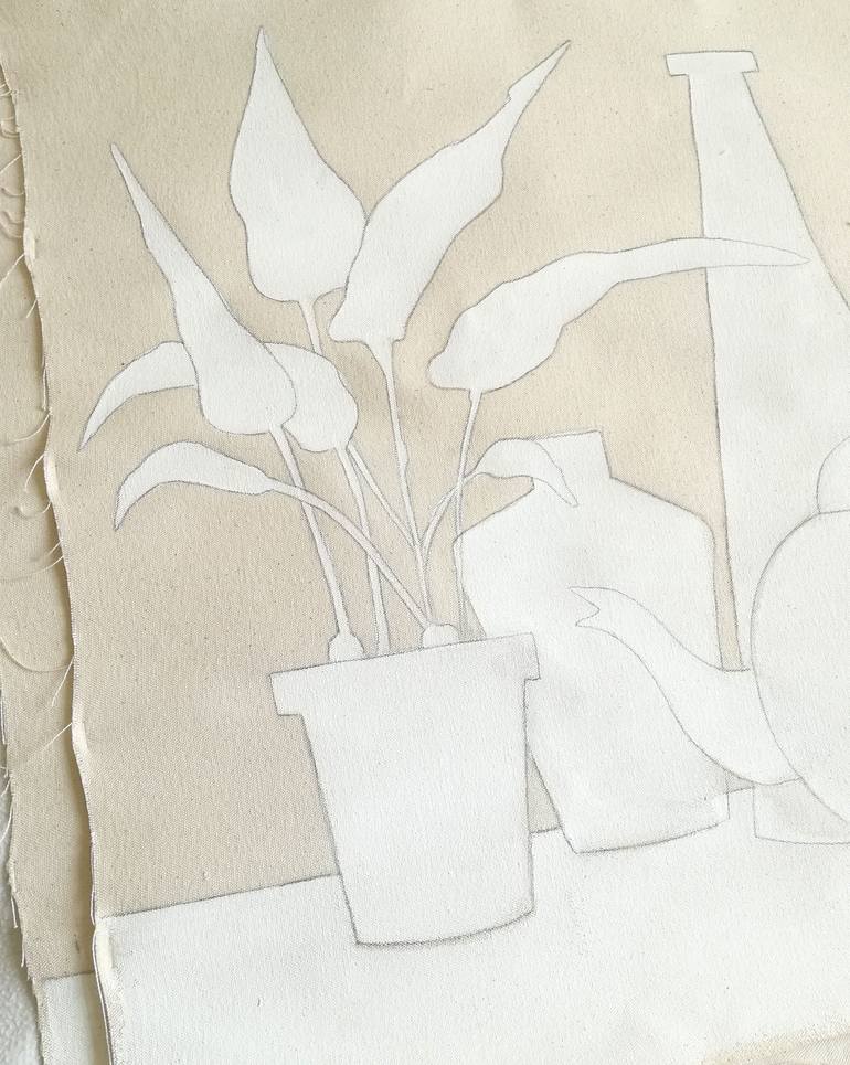 Original Minimalism Still Life Painting by Elena R
