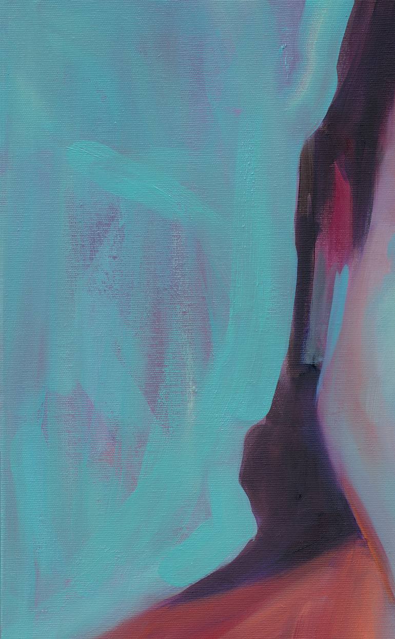 Original Expressionism Women Painting by Anna Miklashevich